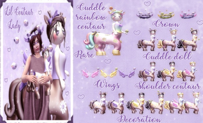 * Lil Centaur Lady * Green Shoulder Companion