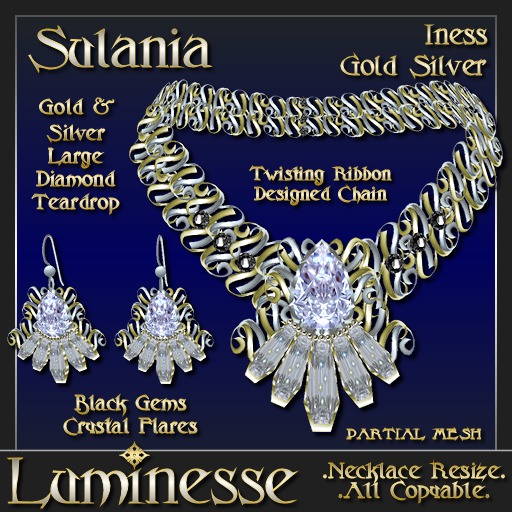 Iness Set Second Life Marketplace - Luminesse Sulania Iness Set PMESH-Wear To Unpack