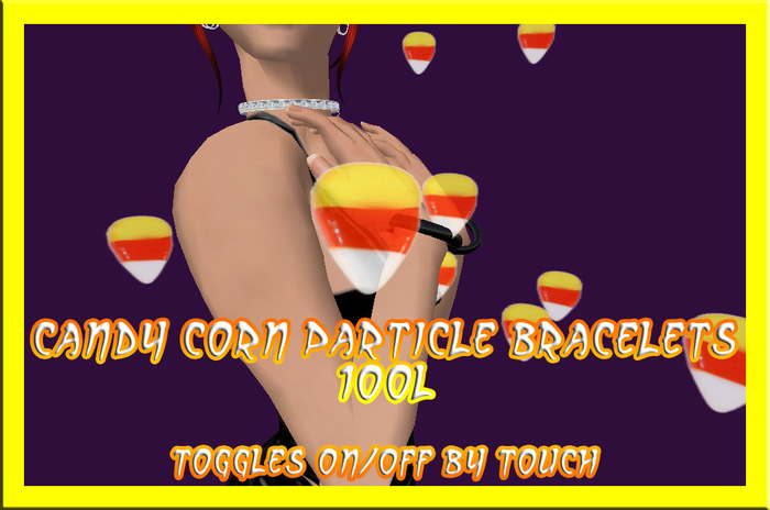 candy corn particle bracelets