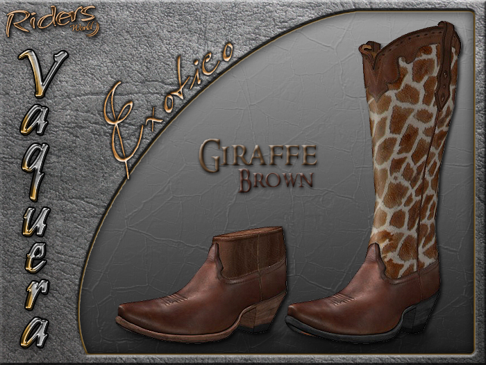 giraffe leather boots