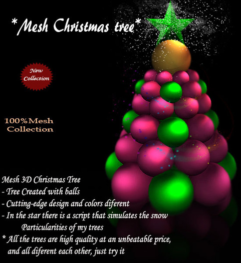 Mesh balls christmas tree B. 13
