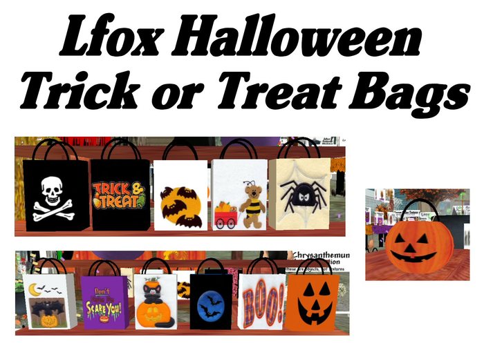 lfox Halloween Trick or Treat Bags (boxed)