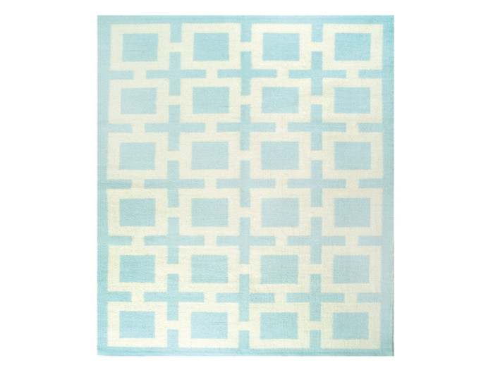 Baby blue cubes Rug