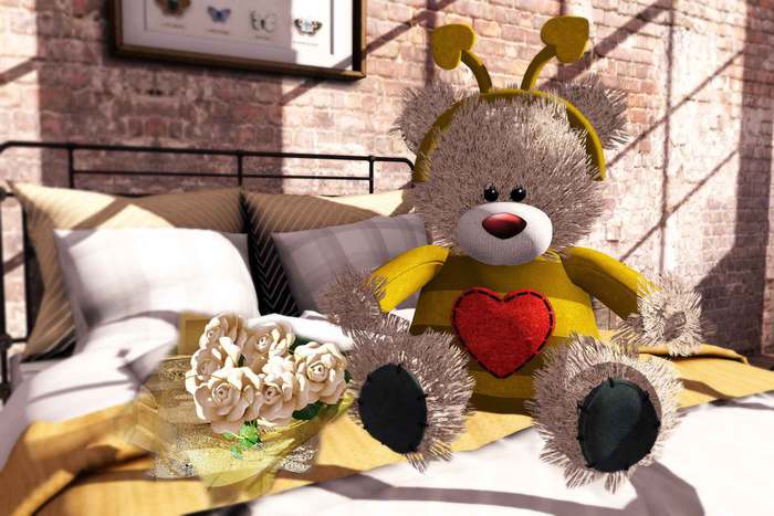 Aphrodite Honey bee Valentines bear (boxed)