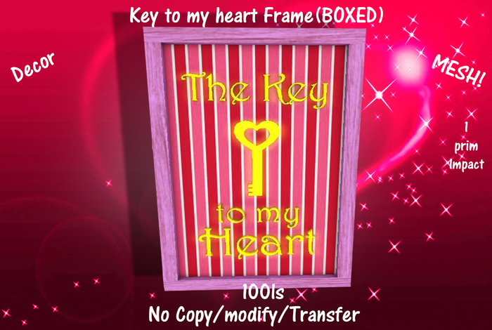 Key to my heart Frame(BOXED)