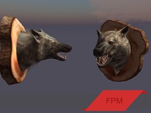 FPM Mounted Wolf Head - Full Perm - 1 LI