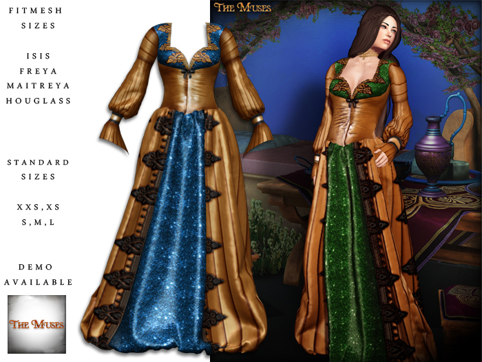 The Muses . Coronation . Gold/Blue