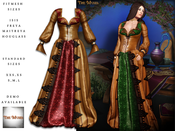 The Muses . Coronation . Gold/Red