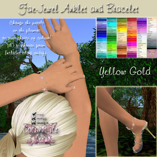 Fae-Jewel Bracelet & Anklet YG (boxed)