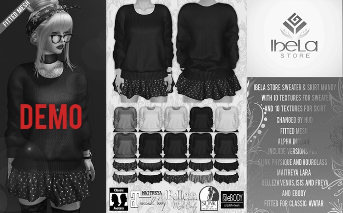 DEMO Ibela Store - Sweater & Skirt Mandy