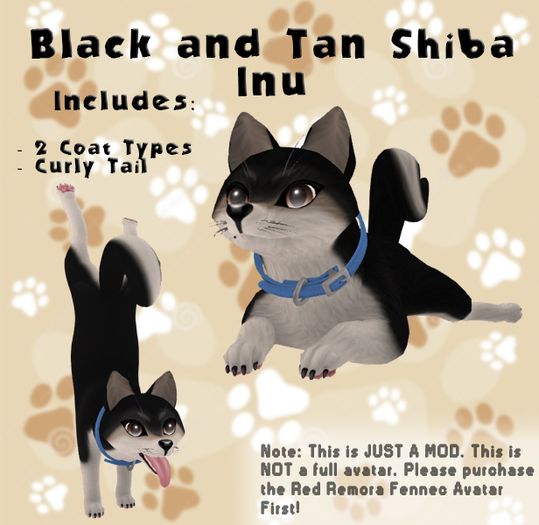 [WP]Red Remora Black and Tan Shiba Mod