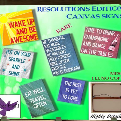 [ free bird ] Resolutions Canvas RARE