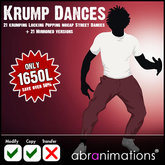 * 21 Krump Mocap Dances *