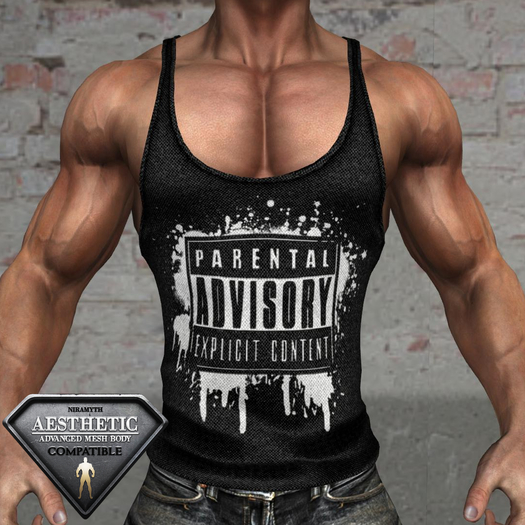 ZEF - Tank Top - Aesthetic - ADVISORY_BLK