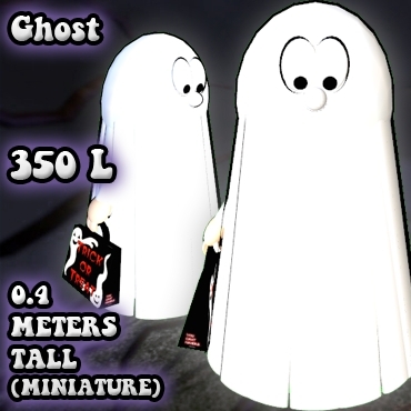 [Screwball Cartoon Avatars] Ghost Miniature Avatar - Micro Avatar