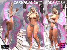 carnaval 2017 FAISAO leque rosa