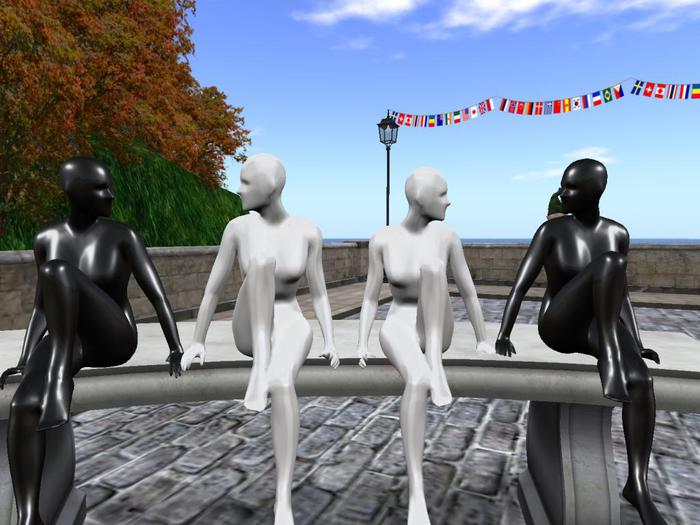 FEMALE SHELF SiTTER FIGURINES