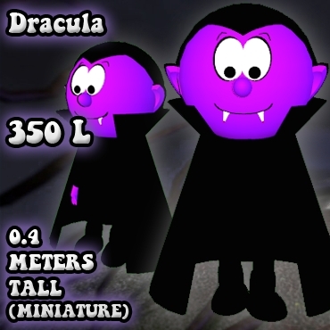 [Screwball Cartoon Avatars] Dracula Miniature Avatar - Micro Avatar