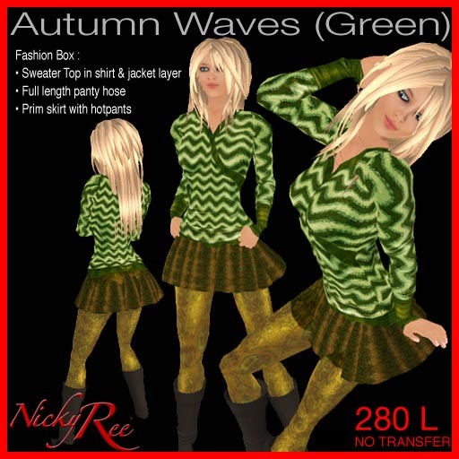Autumn Waves (Green)