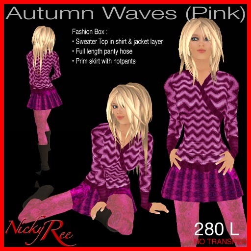 Autumn Waves (Pink)