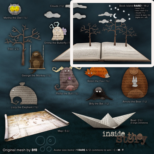 8f8 - Inside the Story - Book Island RARE