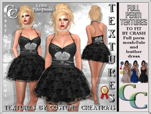 CRASH TULE DRESS TEXTURE T1- FULL PERM