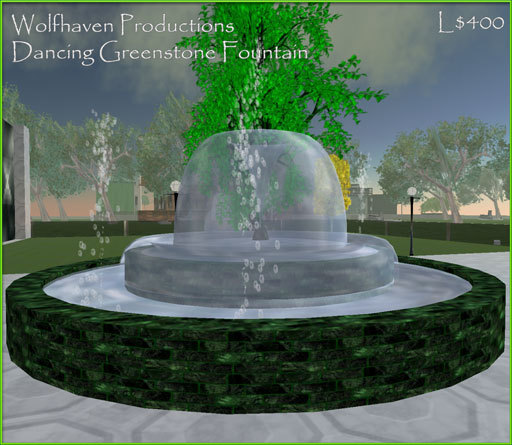 Dancing Greenstone Fountain