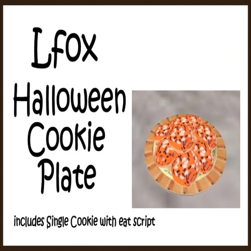 lfox Halloween Cookie Plate (boxed)