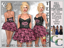 CRASH TULE DRESS TEXTURE T4- FULL PERM