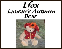 lfox Lauren's Autumn Bear (boxed)