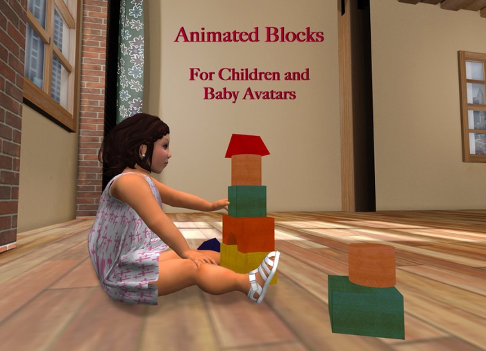 Child and baby Animated block set