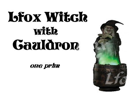 lfox Witch with Cauldron (boxed)