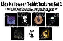 lfox Halloween T-shirt Textures Set 1