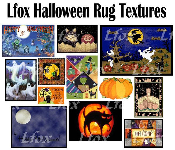 lfox Halloween Rug Textures