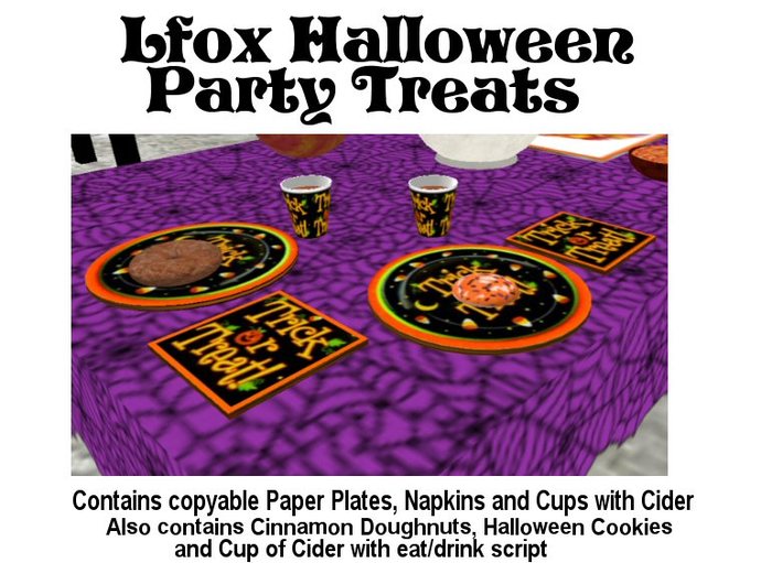 lfox Halloween Party Treats Set