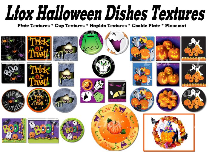 lfox Halloween Dishes Textures