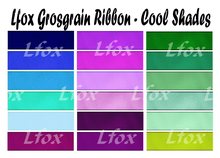 lfox Grosgrain Ribbon - Cool Shades
