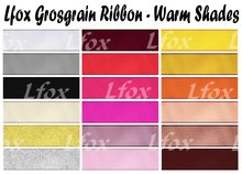 lfox Grosgrain Ribbon - Warm Shades