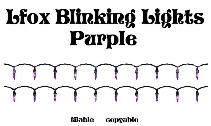 lfox Blinking Lights - Purple (boxed)