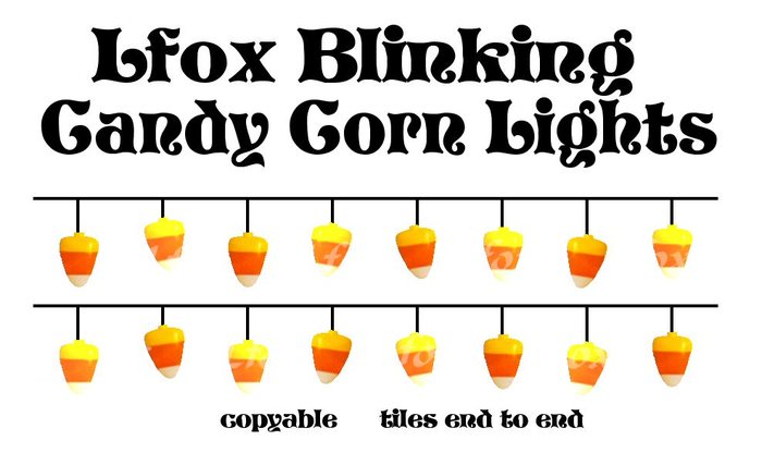 lfox Blinking Candy Corn Lights (boxed)