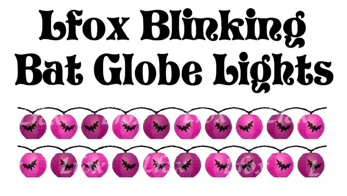 lfox Blinking Bat Globe Lights (boxed)