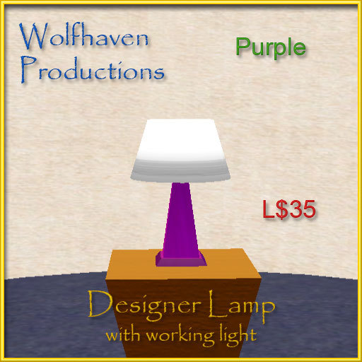 Designer Lamp Purple