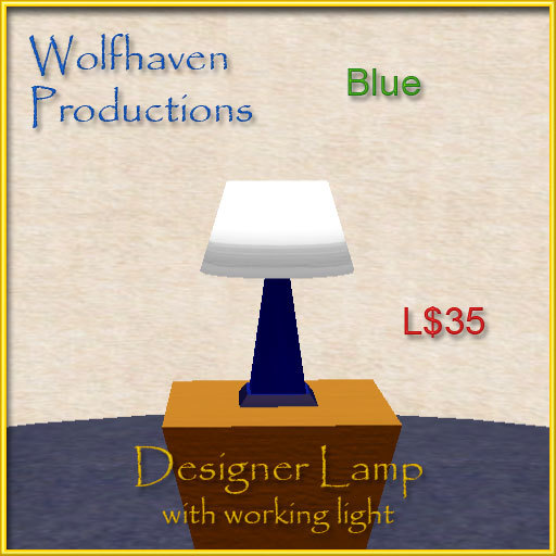 Designer Lamp Blue