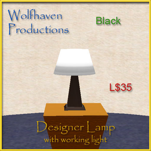Designer Lamp Black