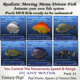 FP - Realistic Moving Menu Driven Fish MEGA PACK 31