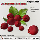 Full Perm cranberries with leaves