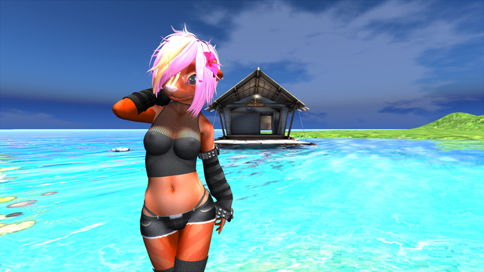 .:M&M:. Fitted Kemono Choker Top halfnet texture v2