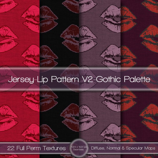 {L} Jersey-Lip Pattern V2-Gothic Palette