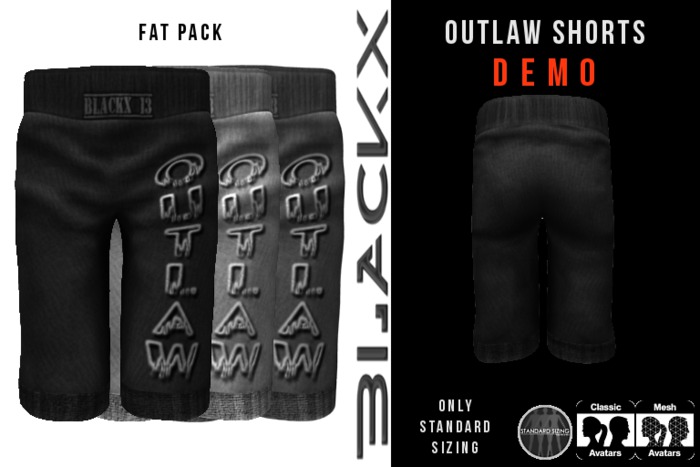 BLACKX // OUTLAW SHORTS DEMO