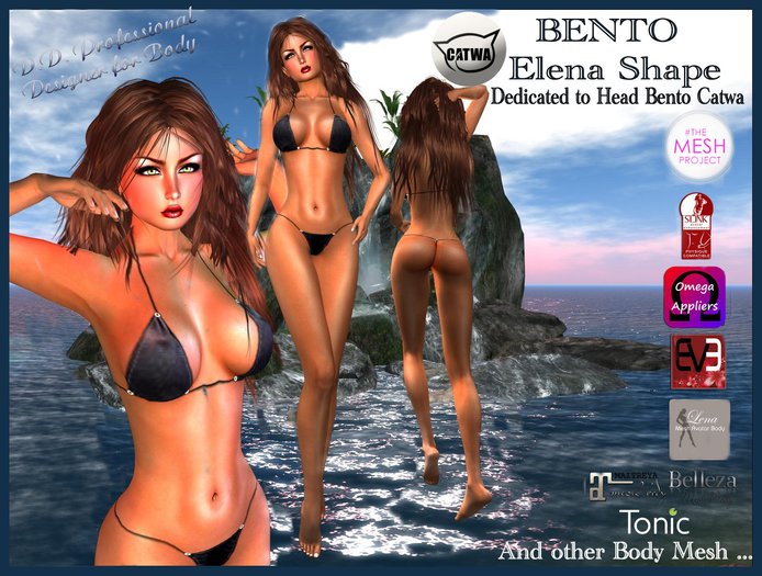 ☾ⅅⅅ☽ ★ Elena Bento Professional Shape ★ For CATWA Head
